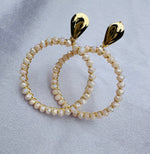 Load image into Gallery viewer, Rose Pale Stud Candonga Earrings
