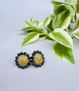 Dream Catcher Black Brilliant Earrings