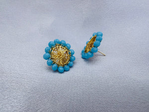 Dream Catcher Sky Blue Earrings