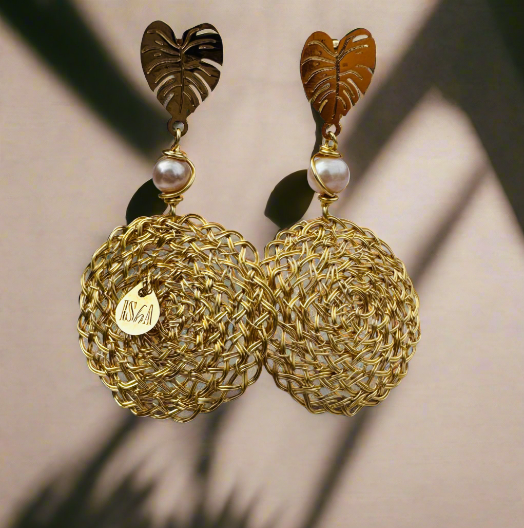 Tropical Full-moon Earrings