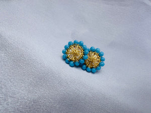 Dream Catcher Sky Blue Earrings