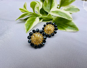 Dream Catcher Black Brilliant Earrings